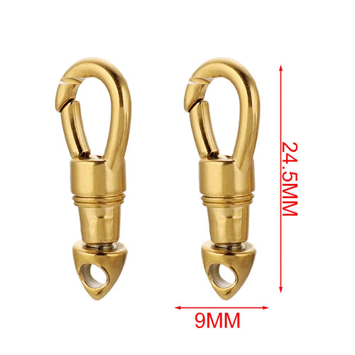 2pcs/lot Stainless Steel Bag Key Chain Hook Clasps Lobster Clasp Hooks Connectors for DIY Jewelry Making Supplies Accessories